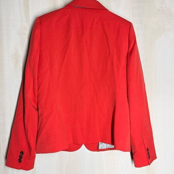 J. Crew red 2 button blazer, size medium - Picture 13 of 14